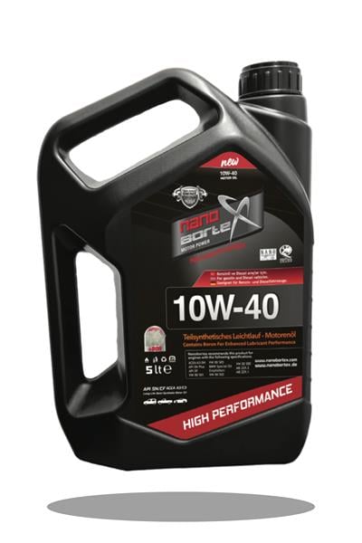 NanoBorTex 10W/40 Yarı Sentetik Motor Yağı 5 Litre - Yağ Eksiltme  Karşıtı - Benzinli & Hafif Dizel