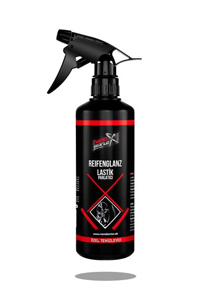 NanoBorTeX Lastik Parlatıcı ve Yenileyici Sprey - Uzun Süreli Islak Görünüm ve Derin  Siyahlık 500 ML