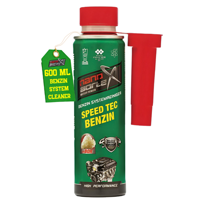 NanoBorTeX Speed Tec Benzin Katkısı - Bor Teknolojili, Enjektör ve Valf  Temizleyici 600ml