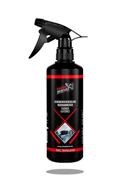 NanoBorTeX Yağmur Kaydırıcı & Su İtici Sprey - Kristal Netliğinde Görüş ve Güvenli  Sürüş 500 ML