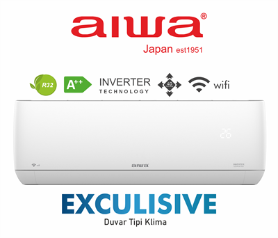 EXCULISIVE Serisi Duvar Tipi Split Klima 12000 Btu