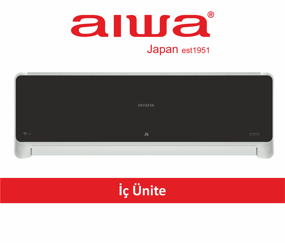Aiwa Platinum Black Seris Duvar Tipi Split Klima