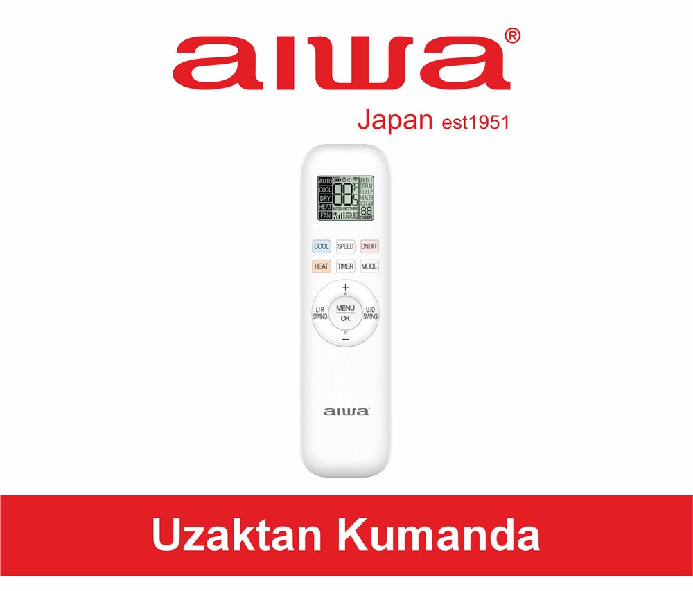 Aiwa Platinum Black Seris Duvar Tipi Split Klima
