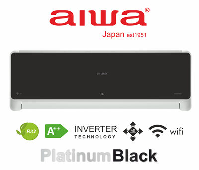 Aiwa Platinum Black Seris Duvar Tipi Split Klima