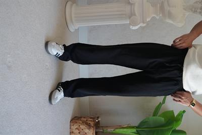  KETEN BAGGY BLACK PANTOLON 