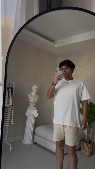 BASIC OVERSIZE WHITE TSHİRT