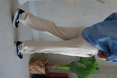 KETEN BAGY BEJ PANTOLON 