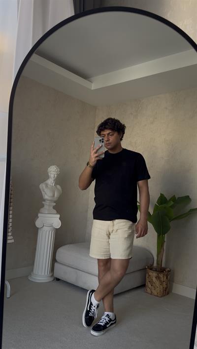 REGULAR BASIC BLACK TSHİRT