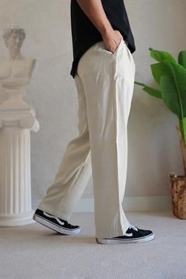 TENCEL FRESH BEJ YEŞİLİ KUMAŞ PANTOLON
