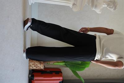 TENCEL FRESH BLACK KUMAŞ PANTOLON