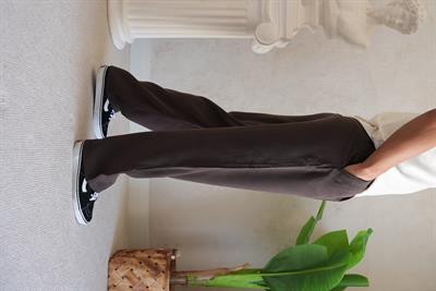 TENCEL FRESH KAHVERENGİ KUMAŞ PANTOLON