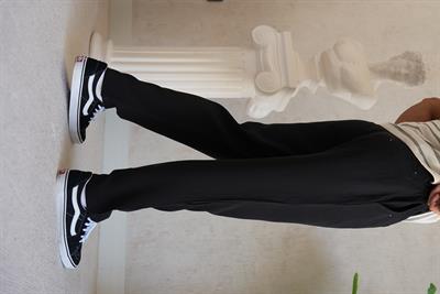 TENCEL REGULAR BLACK PANTOLON
