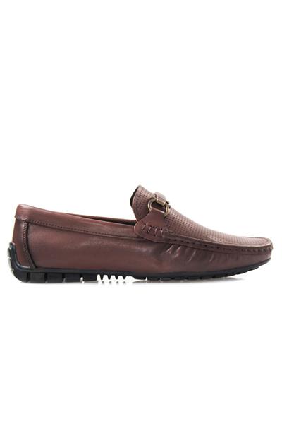 Hakiki Deri Erkek Tokalı Loafer Ayakkabı Teblas