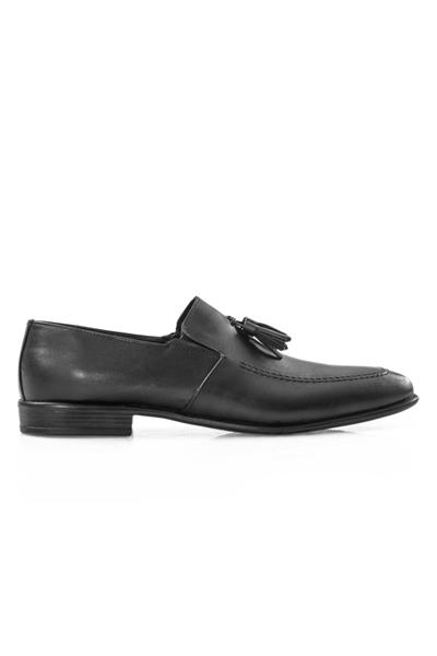 Hakiki Deri Püskül Detaylı Erkek Klasik Ayakkabı Ricco