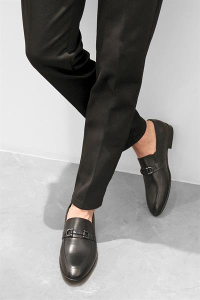 Hakiki Deri Tokalı Erkek Klasik Ayakkabı Signore