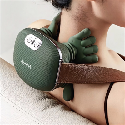 Auhma AMG38 Şarjlı Isıtmalı Boyun ve Omuz Masaj Aleti – 3D Yoğurma Derin Doku  Masaj Cihazı (45°c Heat Therapy)