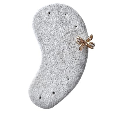 Earcuff Sıkıştırmalı Pirinç Kıkırdak Küpe Baget Taşlı Fiyonk  Altın Renk         