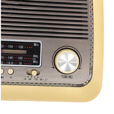 Harvox Nostaljik Radyo Fenerli Bluetoothlu Mp3 Çalar Müzik Kutusu 