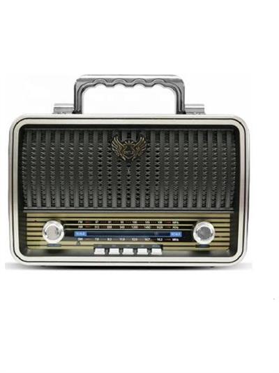KM Retro Nostaljik Radyo Bluetooth Vintage Gri