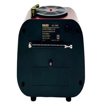 Nostaljik Gramofon Görünümlü Fm Radyo Retro Ahşap Bluetooth Hoparlör