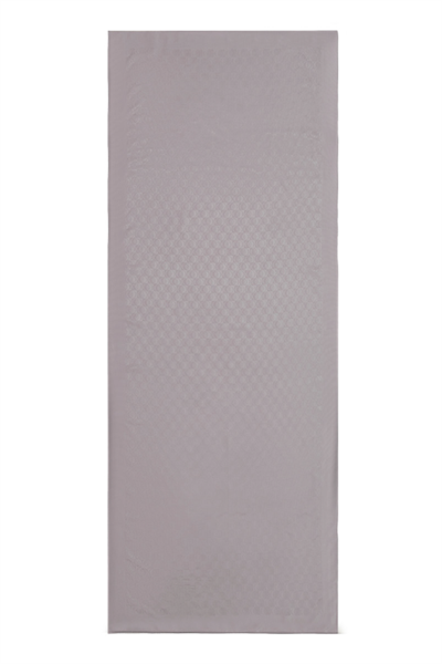 Dama Logo Gri Shiny Jakar Şal 70x190