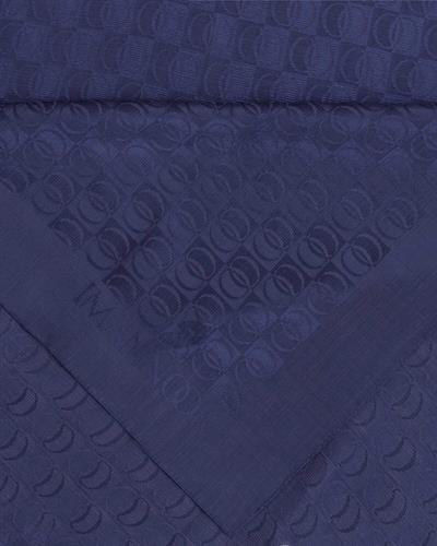 Dama Logo Lacivert Shiny Jakar Şal 70x190