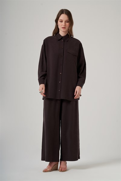 Nuss 1063 Basic Gömlek Takım – Kahve