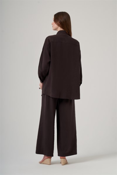 Nuss 1063 Basic Gömlek Takım – Kahve
