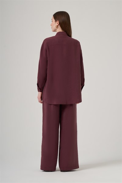 Nuss 1063 Basic Gömlek Takım – Mürdüm