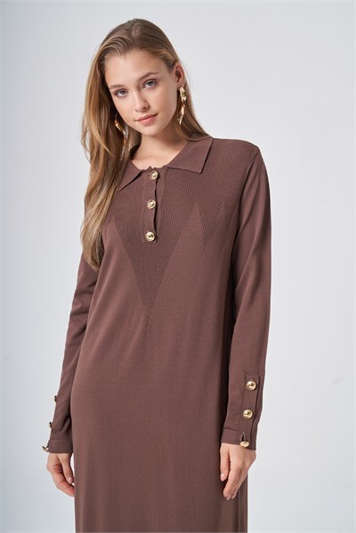 Nuss 27K801 Elbise-Kahve