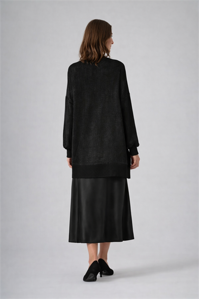 Nuss 3013 Parlak Dokulu Tunik – Siyah