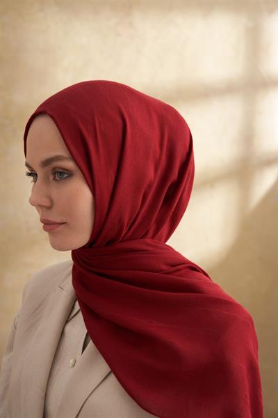 Pamuk Modal Aden Desen Şal - Bordo
