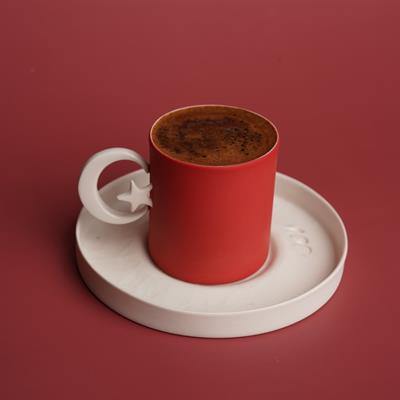 Ay-Yıldızlı Türk Kahve Fincan Takımı