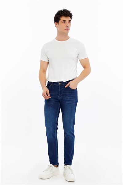 D19 Orta Mavi Slim Fit Erkek Jean