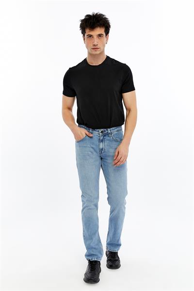 DGT12 - Normal Bel - Slim Straight - Mavi - Erkek Jean