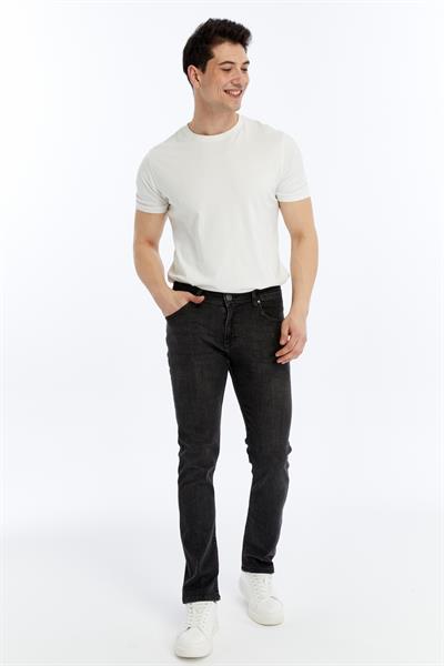 Füme Slim Straight Erkek Jean