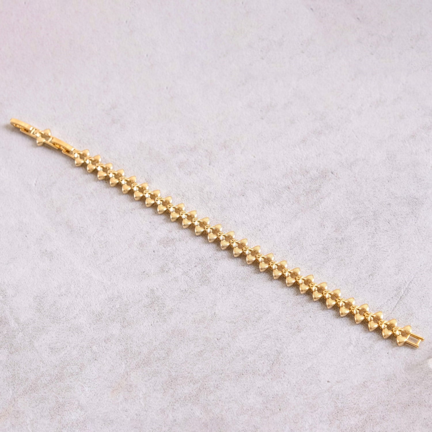 14K Vergoldete Herz Armkette SL-1389
