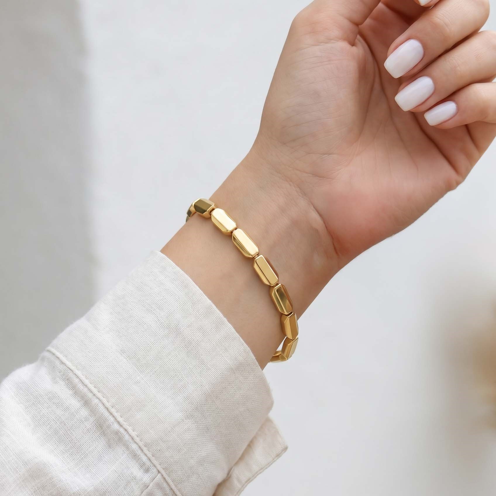 14K Vergoldete Kapsel Armkette SL-2387