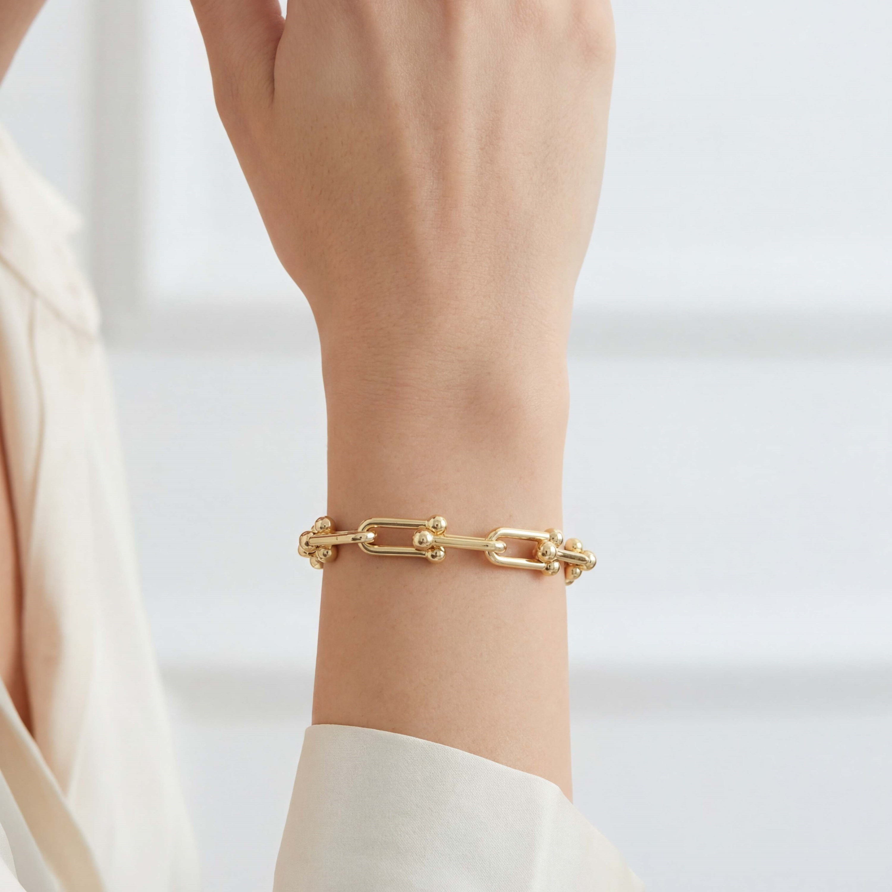 14 Ayar Altın Kaplama Tiffany Model Kolye - Küpe - Bileklik Takı Seti  TH-0325