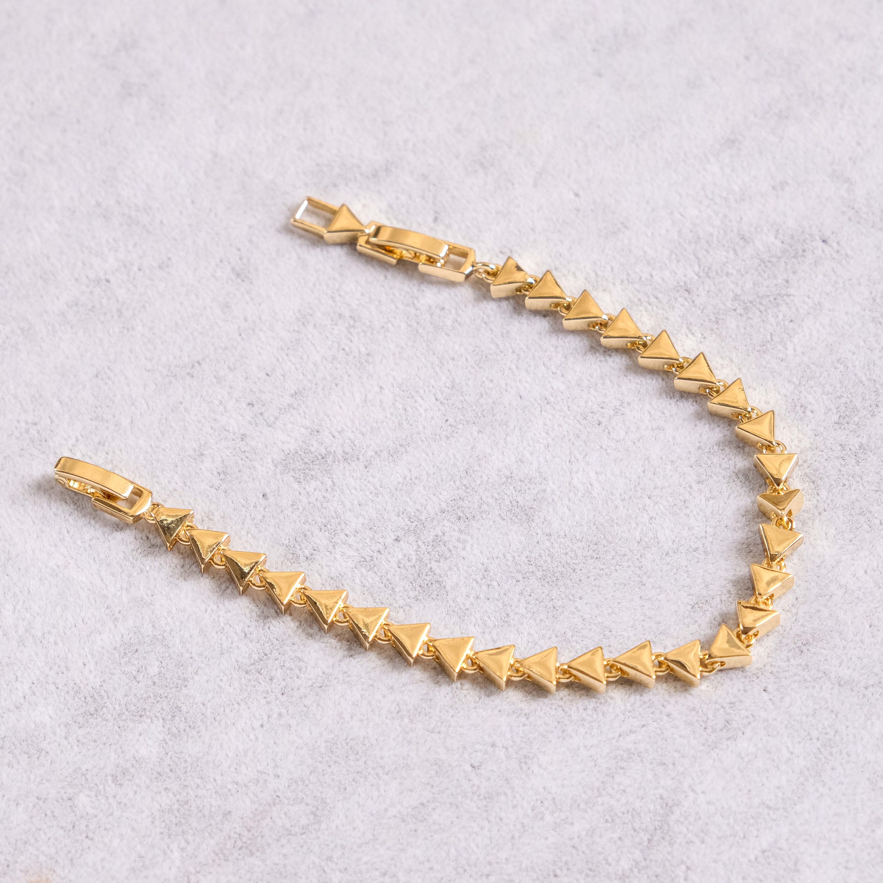 14K Vergoldete Dreieck Armkette SL-2245