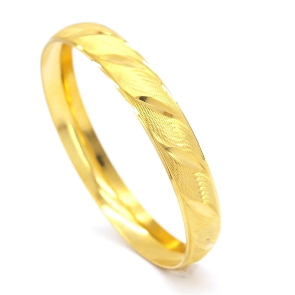 22 Ayar Altın Kaplama İmitasyon Rüzgar Model Bilezik 1 cm BLZ-3006