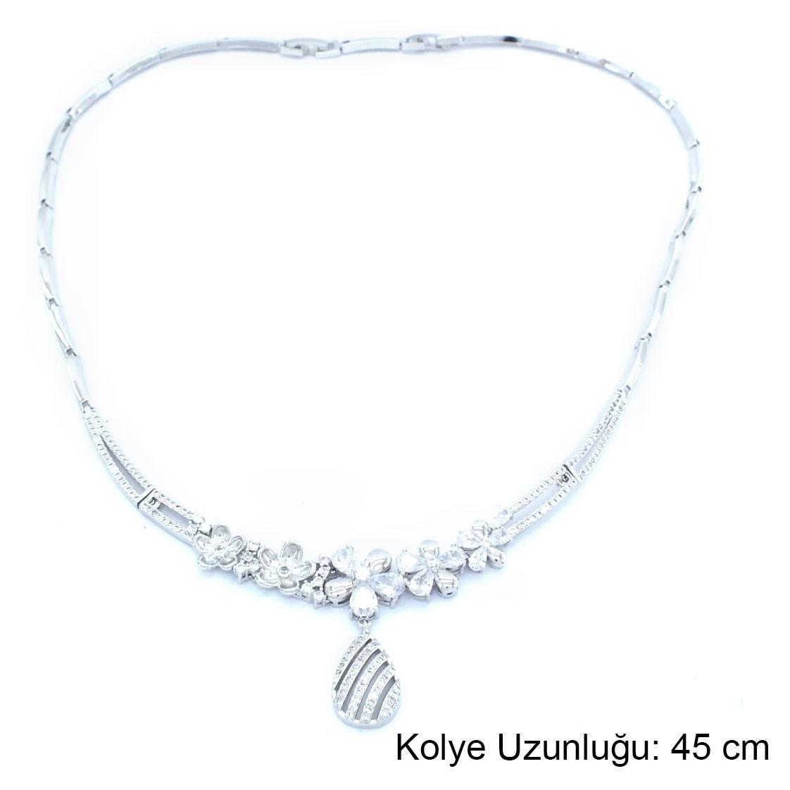 316L Çelik Taşlı Kadın Set SET-131