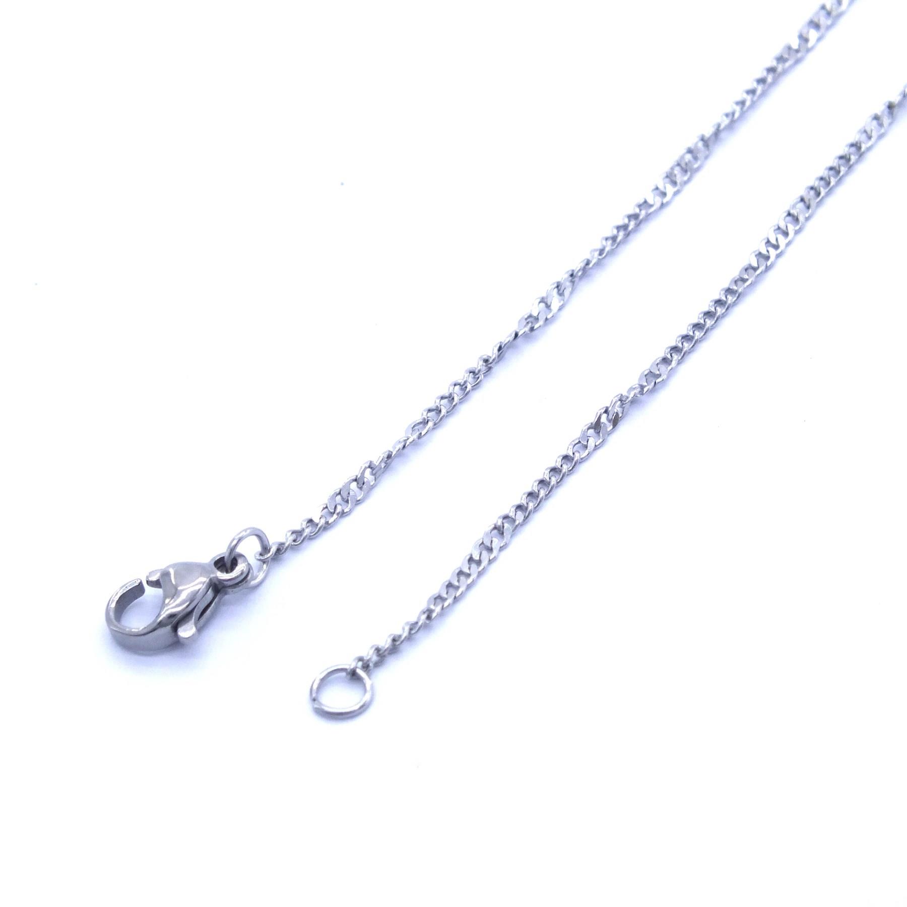 Çelik Zincir 316L İşlemeli İnce Figaro Model - ZN-219