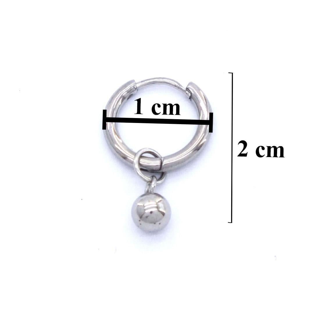 Erkek Çelik Küpe Küre Model UNK-480