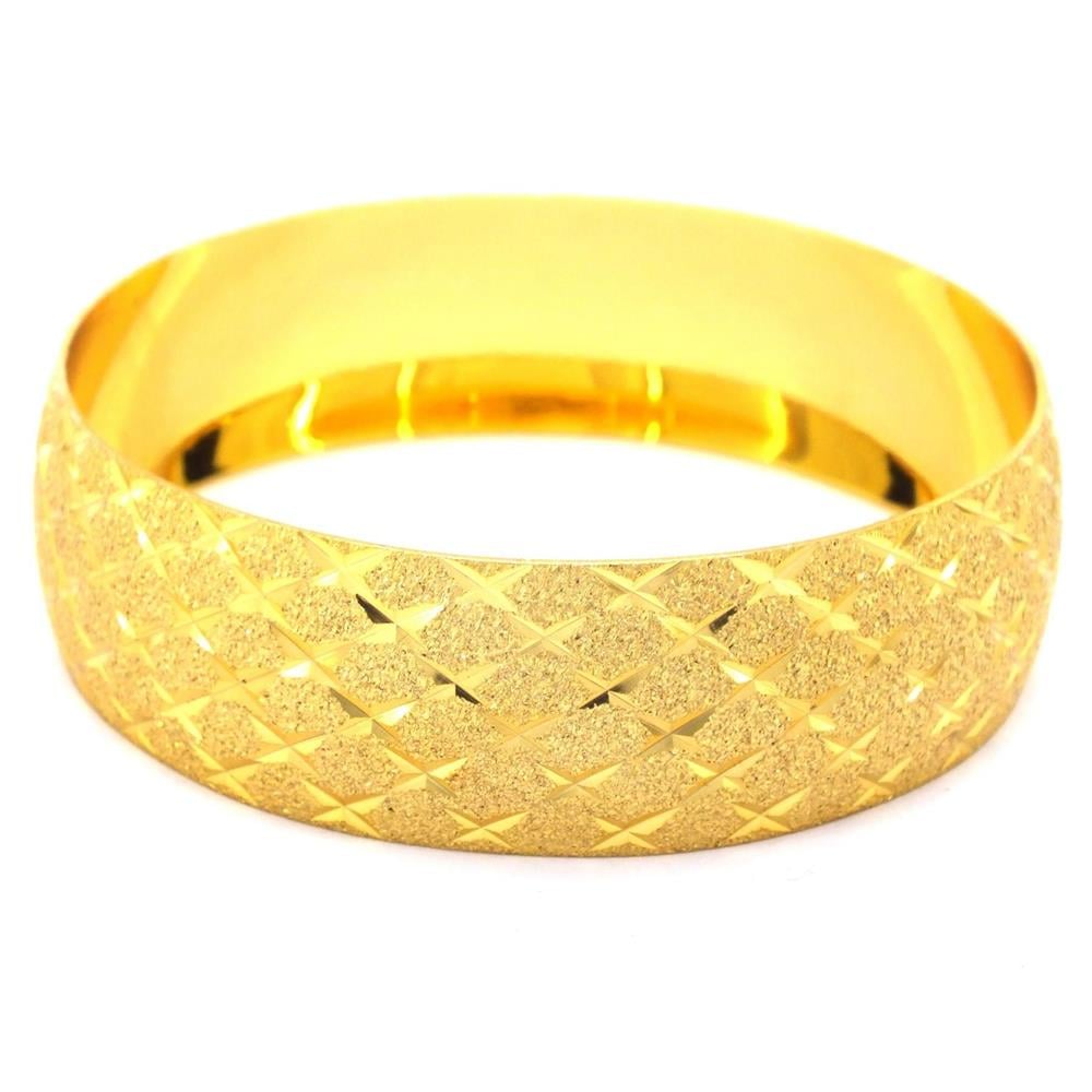 Altın Kaplama Baklava Yıldız  Model Bilezik 2 cm BLZ-3037