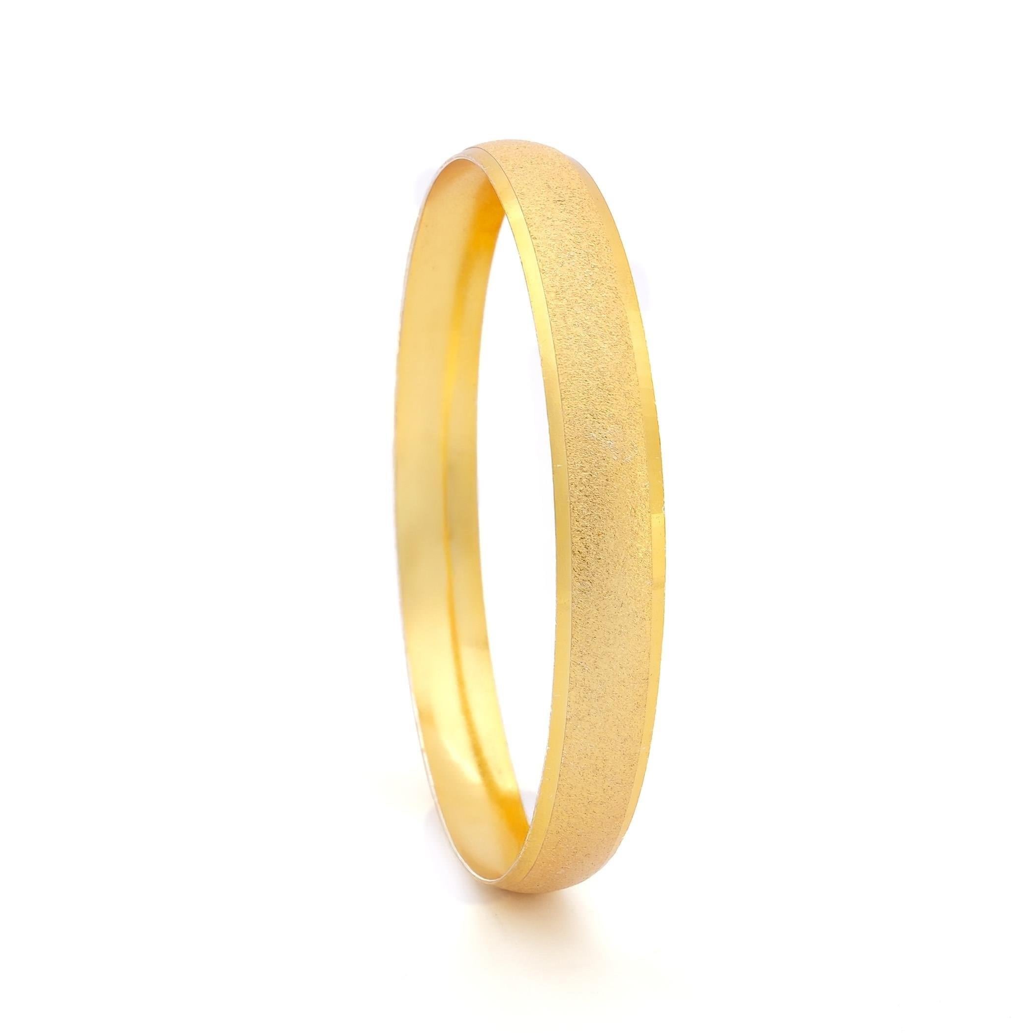 Altın Kaplama Simli Bilezik 0.8 cm BLZ-3049