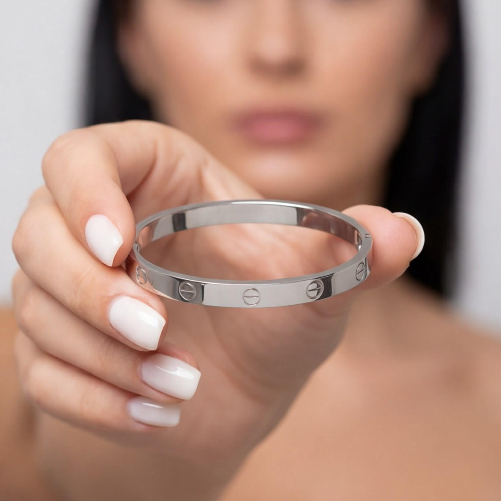 Çelik Kelepçe Bileklik Love Model BLZ-289