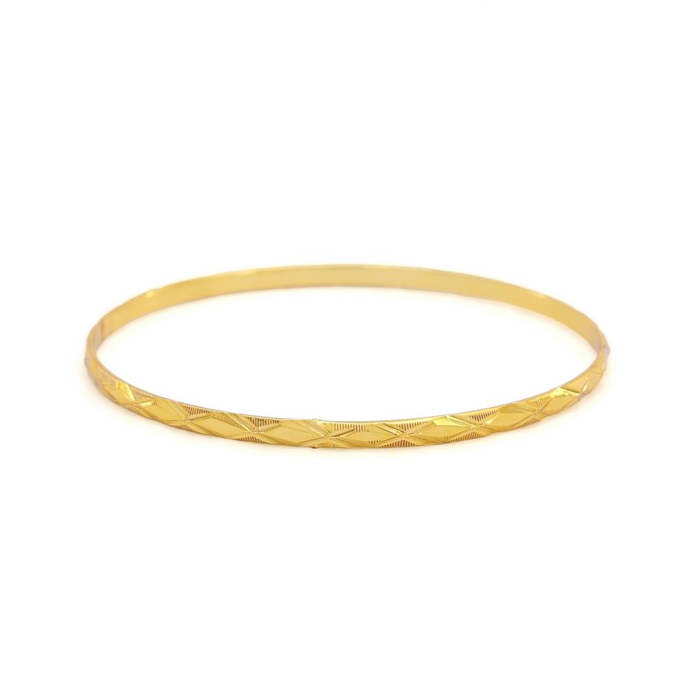 İmitasyon Altın Kaplama 3 mm Baklava Model Bilezik BLZ-3124