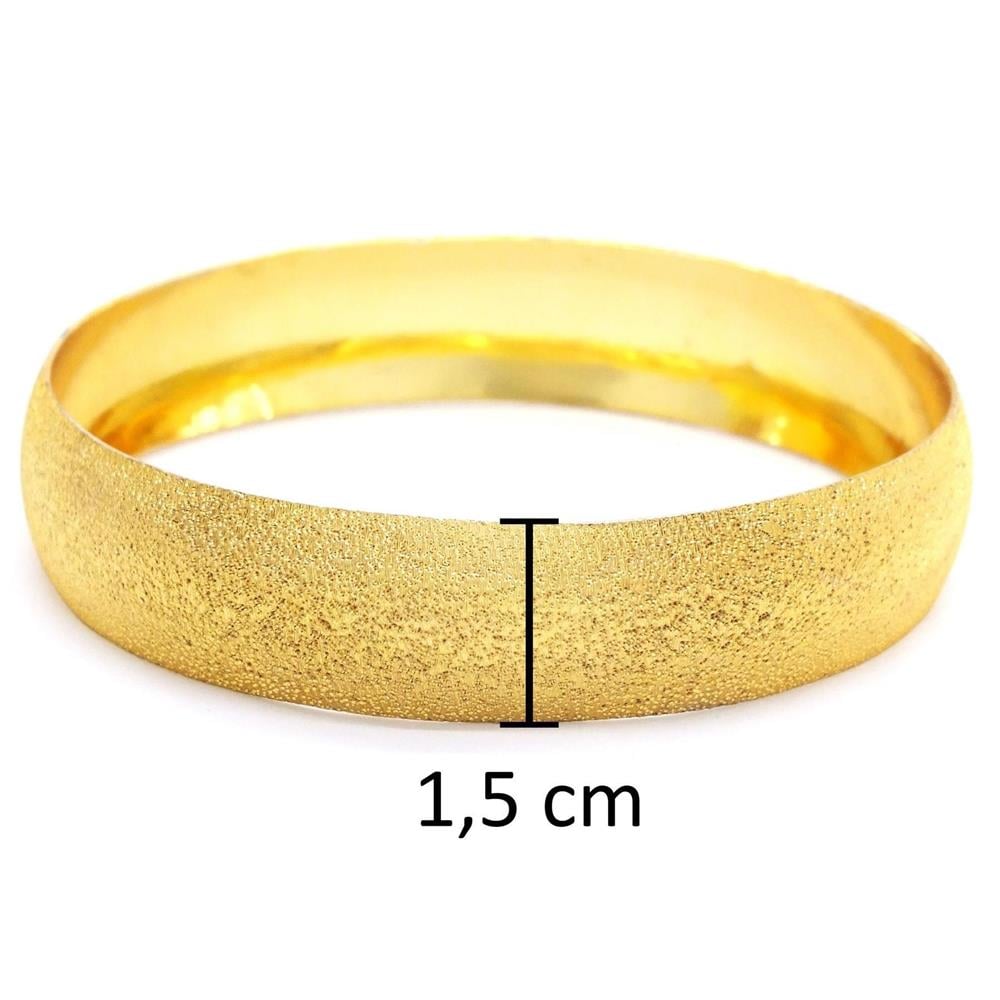 İmitasyon Bilezik Altın Kaplama 1.5 cm Melisa Model BLZ-3089