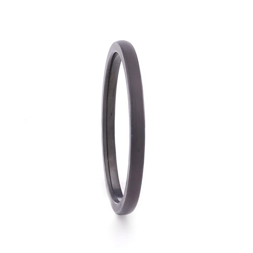 Siyah Çelik Yüzük Alyans 2 mm YZK-220
